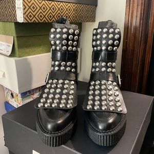 Marc Jacobs studded creeper boots.
